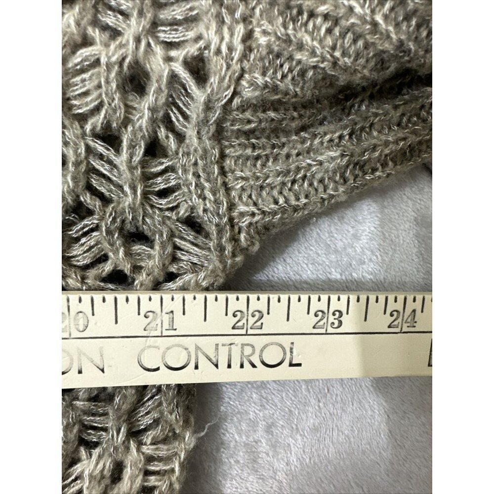 Women’s Tommy Bahama Knitted Sweater Cowl Neck Wool Blend Brown Size Medium - Picture 3 of 13